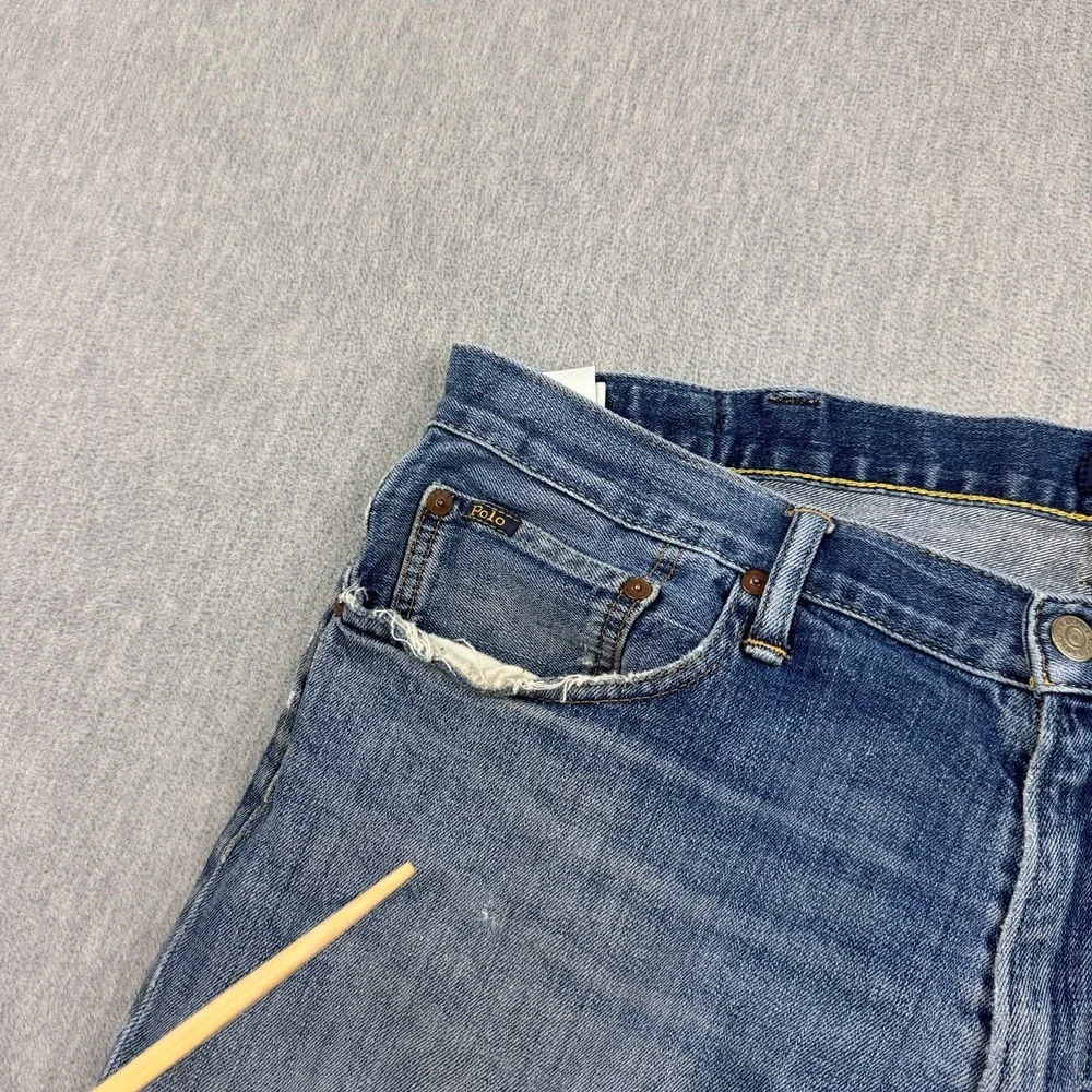 Polo Ralph Lauren Jeans Mens 38x30 Fits 38x29 Denim Straight Leg Medium Wash